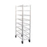 New Age 1355M Mobile 15.5”x 67”x 32”  Universal Platter Rack, 8 Shelves