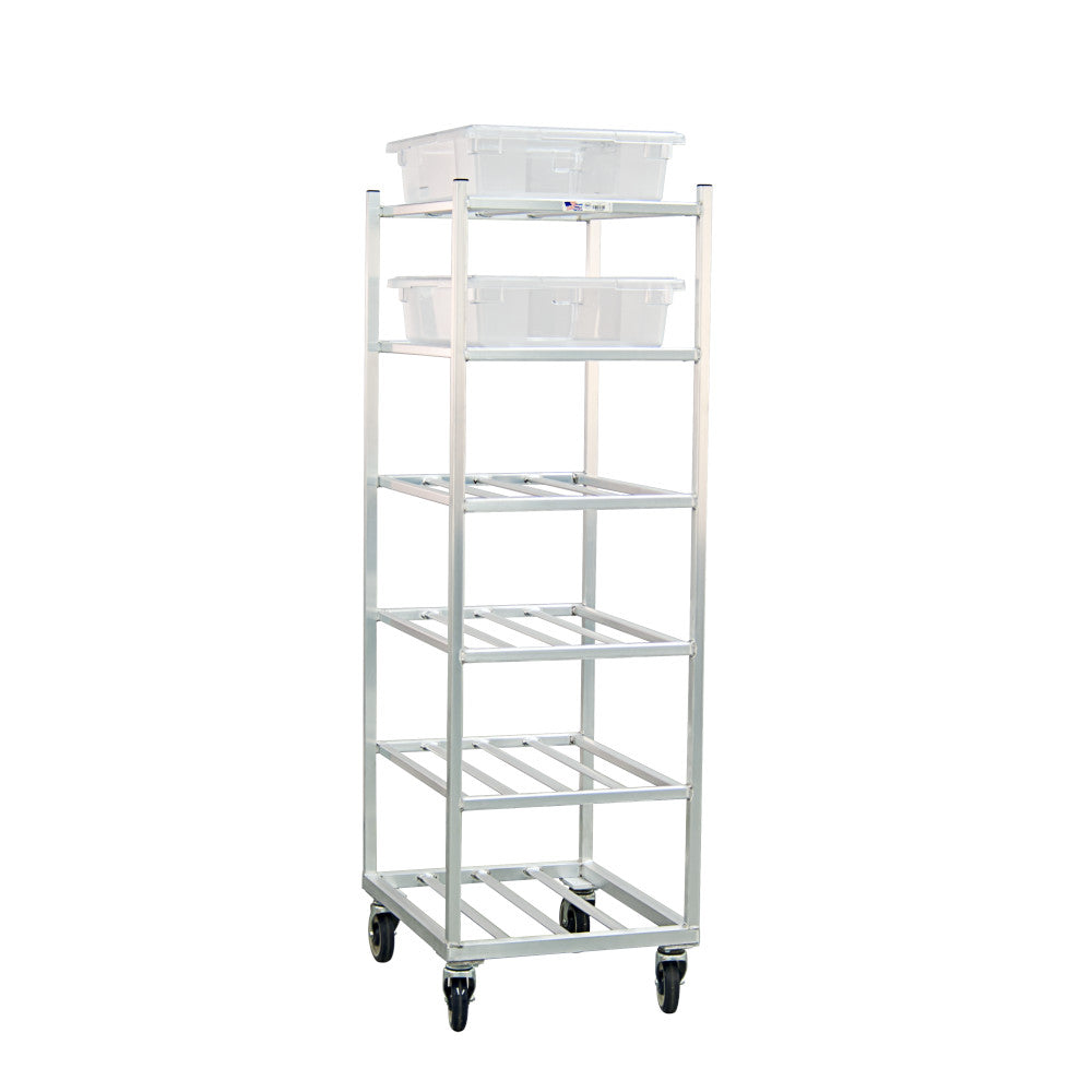 New Age 1356 Mobile Universal Utility Transport Cart with Six Shelves