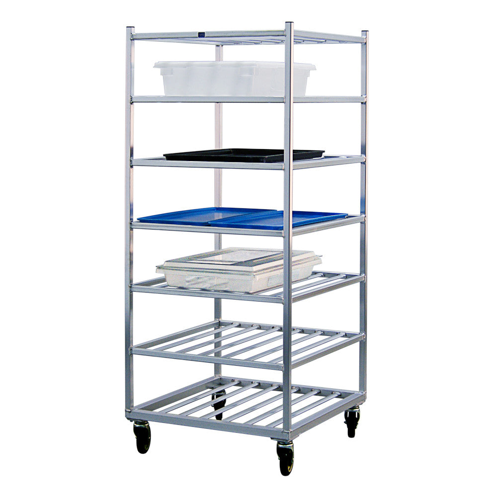 New Age 1357 Mobile Universal Utility Transport Cart with Seven Shelves