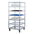 New Age 1357 Mobile Universal Utility Transport Cart with Seven Shelves