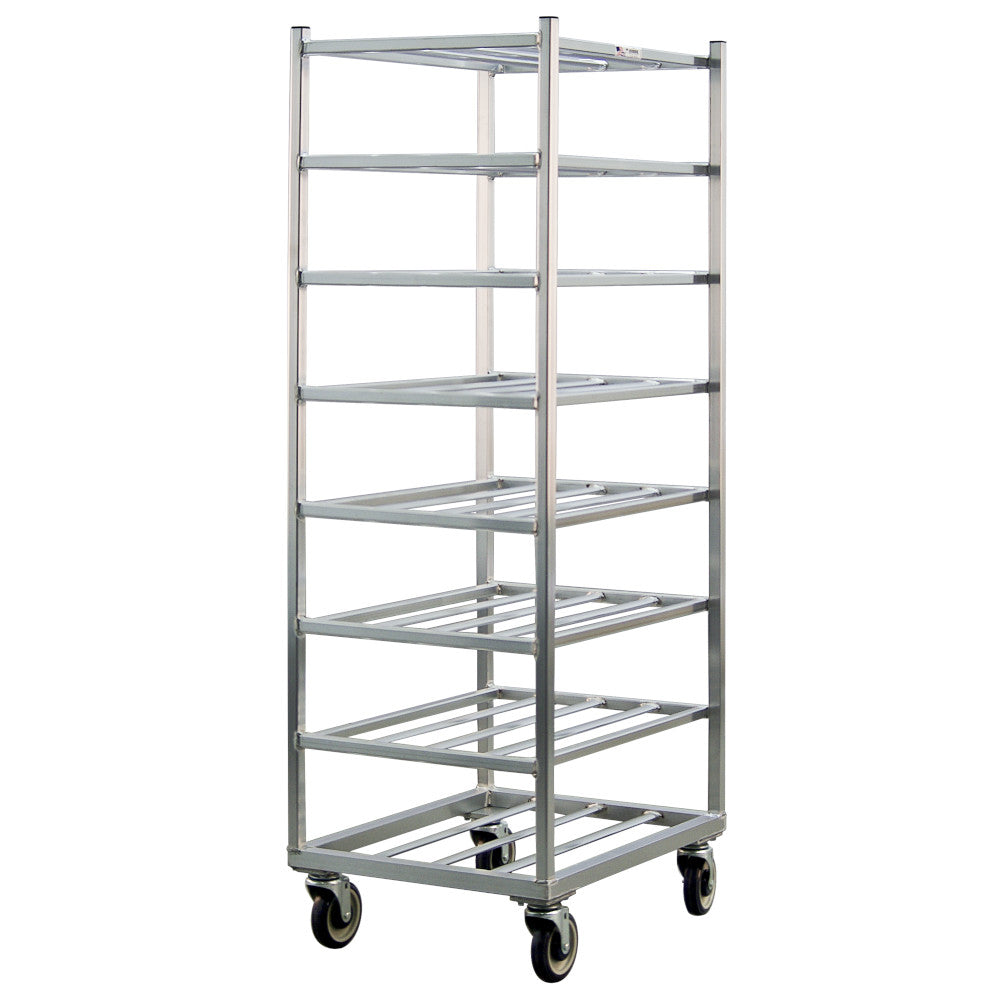 New Age 1358 Mobile Universal Utility Transport Cart with Eight Shelves