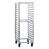 New Age 1361 Mobile 3/4-Height End Loading Bun Pan Rack - Slides on 3" Centers