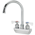 Krowne Metal 14-401L Splash Mount Royal Faucet with 6" Gooseneck Spout