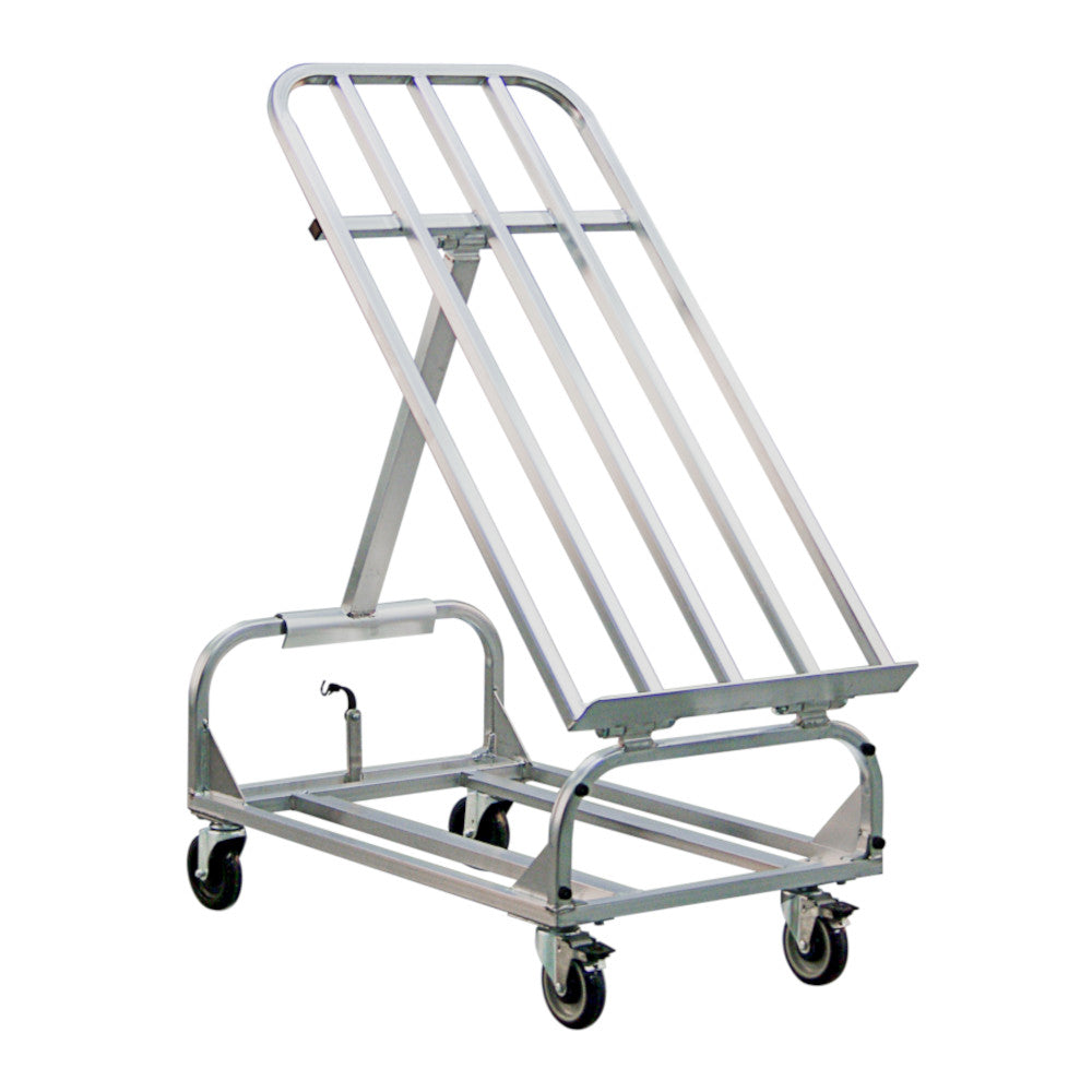 New Age 1407 Aluminum Merchandising Rack with Slope or Flat Adjustable Top