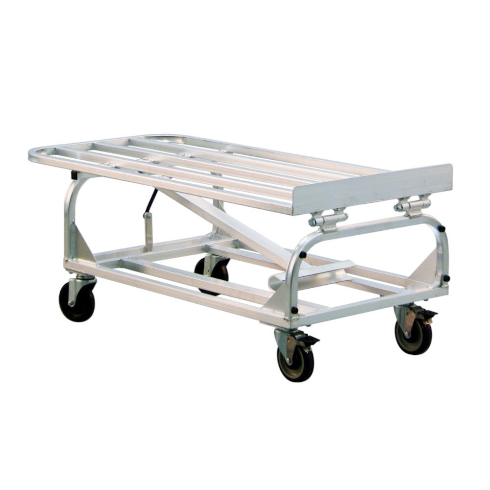 New Age 1407 Aluminum Merchandising Rack with Slope or Flat Adjustable Top