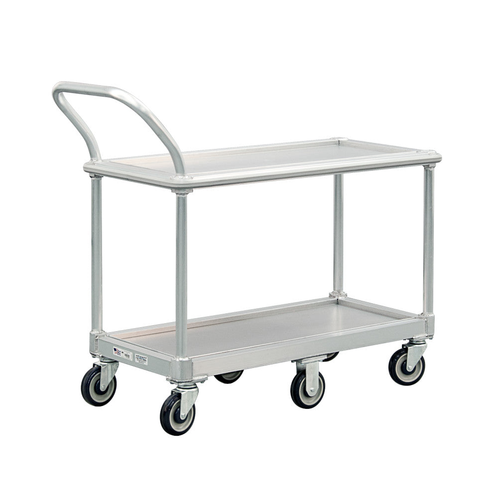 New Age 1408 Mobile 21"W x 41"H x 48.5"L Wet Produce Cart - 1200 lb. Capacity