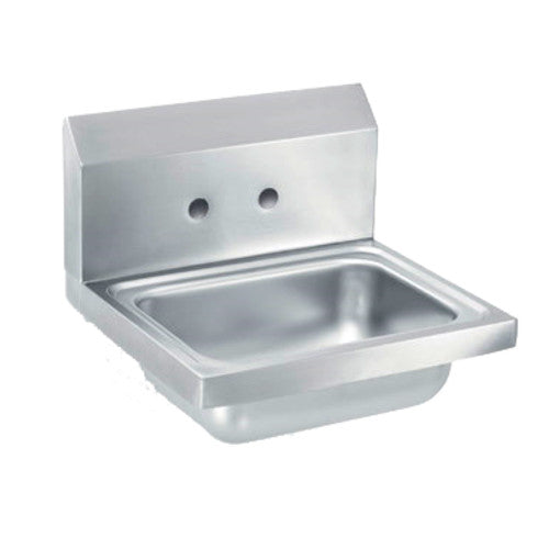 Vollrath 141-0C Wall-Mounted 17"W x 15"D x 5.5" Deep Bowl Hand Sink with Strainer