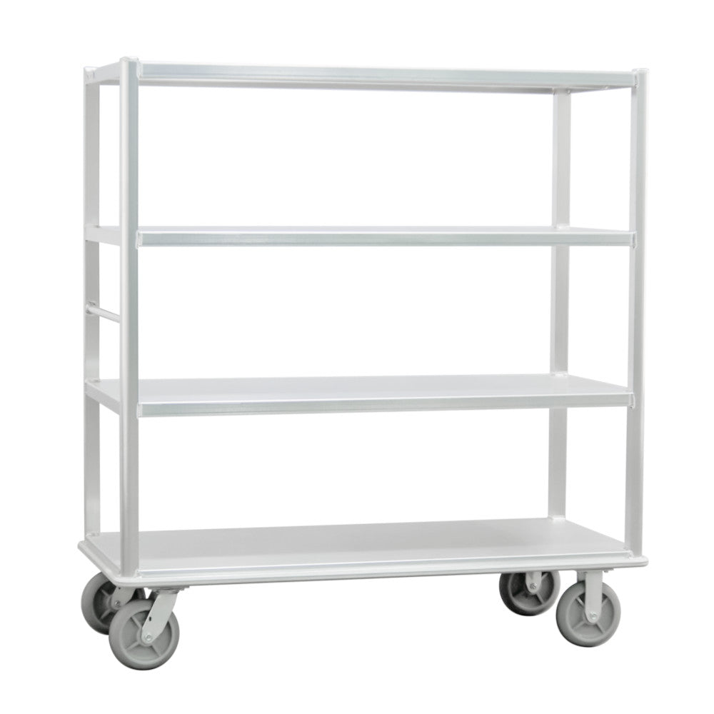 New Age 1452 Aluminum 72" Queen Mary Banquet Cart Four Shelves 2500 lb. Capacity