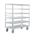 New Age 1455 Aluminum 62" Queen Mary Banquet Cart Six Shelves 3000 lb. Capacity