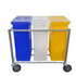 Winholt 148PIB Aluminum 3-Compartment Ingredient Bin