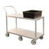 New Age 1490 Aluminum Open Base 19" Utility Cart Two Shelves 800 lb. Capacity