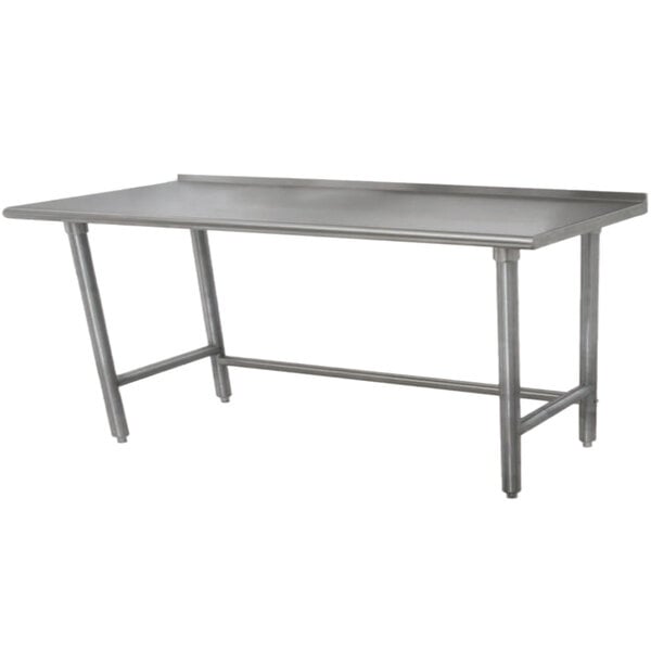 Advance Tabco TFMSLAG-246 OB TBL 24X60 S/S LEGS 1 1/2 SP