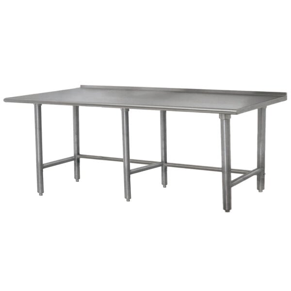 Advance Tabco TFMSLAG-248 OB TBL 24X84 S/S LEGS 1 1/2 SP