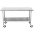 Advance Tabco MSLAG-305C FLAT TOP TBLE 30X48 W CASTERS