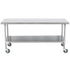 Advance Tabco MSLAG-306C FLAT TOP TBLE 30X60 W CASTERS