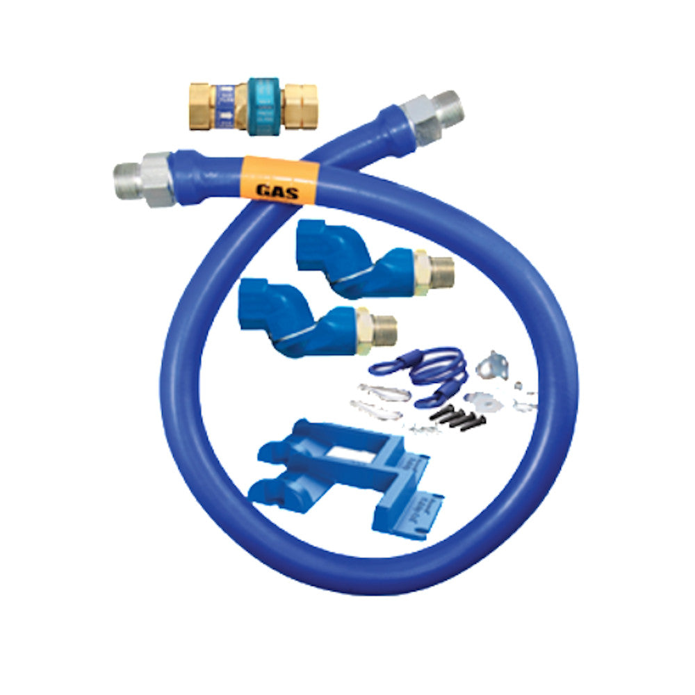 Dormont 16100BPQ2SR36PS SnapFast&reg; Blue Hose&trade; Movable 36" Gas Hose Assembly