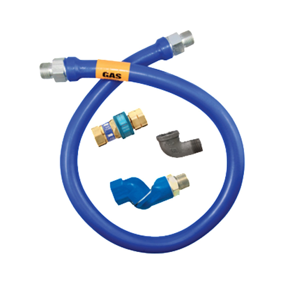 Dormont 16125BPQS48 Blue Hose&trade; Moveable 48" Gas Connector Hose Assembly
