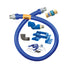 Dormont 16125BPQSR48PS Blue Hose&trade; Moveable 48" Gas Connector Hose Assembly