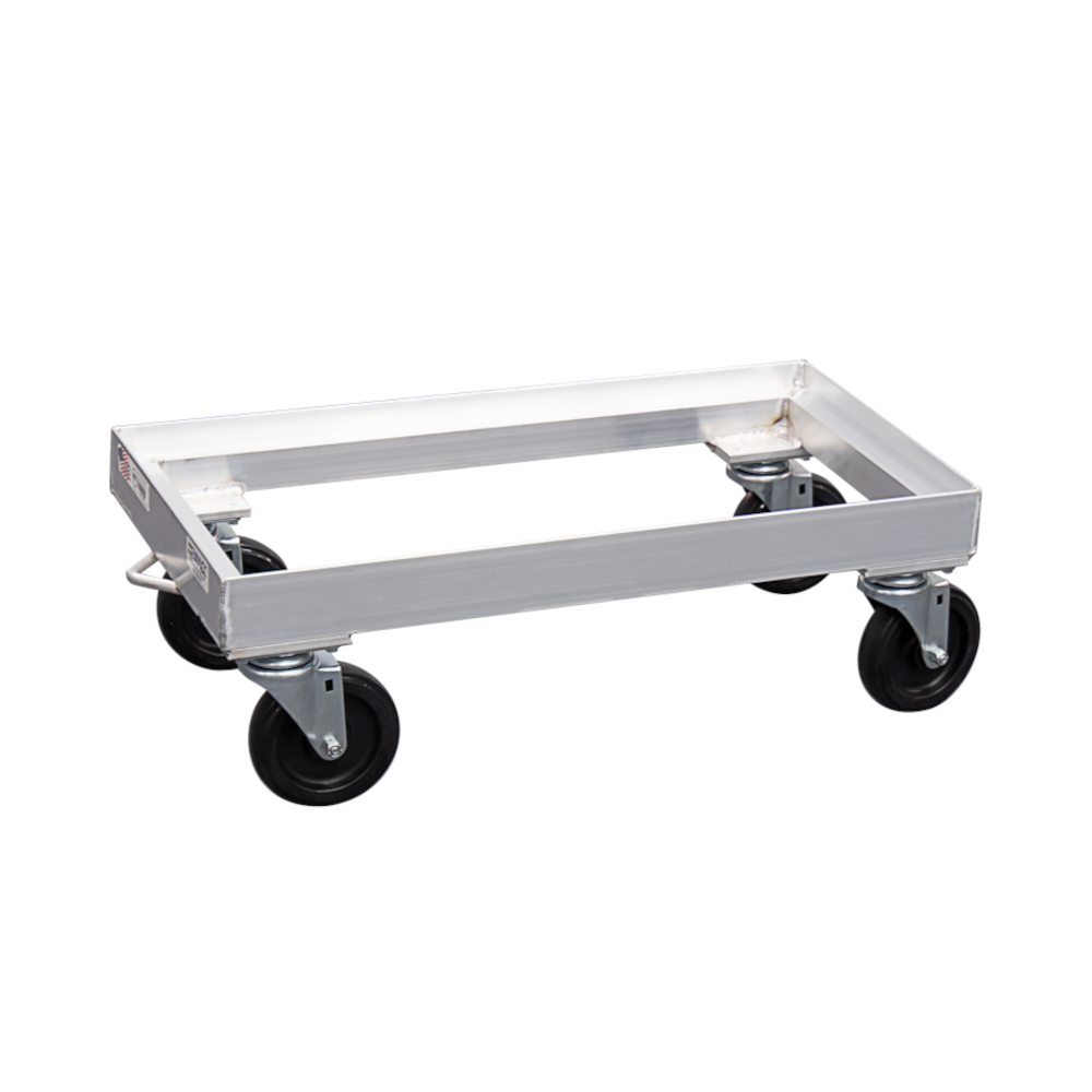 New Age 1620 Open Frame Milk Crate Dolly - Eight 13" x 13" Crate Capacity