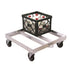 New Age 1622 Open Frame Milk Crate Dolly - Sixteen 13" x 13" Crate Capacity