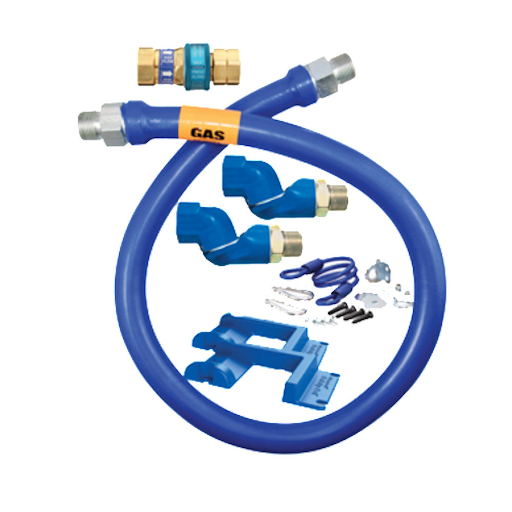 Dormont 1650BPQ2SR48PS Blue Hose&trade; Moveable 48" Gas Connector Hose Assembly