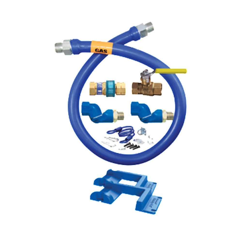 Dormont 1650KIT2S60PS Blue Hose&trade; Movable 60" Gas Connector Kit