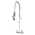 Krowne Metal 17-108WL Wall Mount Pre-Rinse Faucet Assembly with Spring Action Flexible Gooseneck