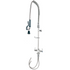 Krowne Metal 17-202WL Single Hole Deck Mount Pre-Rinse Assembly with Spring Action Flexible Gooseneck