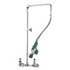 Krowne Metal 17-312WL Wall Mount Pre-Rinse Faucet Assembly with 12" Swing Arm and 26" High Riser