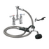 Krowne Metal 19-204L Deck Mount Royal Utility Spray Assembly with 4" Adjustable Centers
