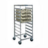 Lakeside 198 Glass & Cup Rack Transport Cart with 5" Swivel Casters