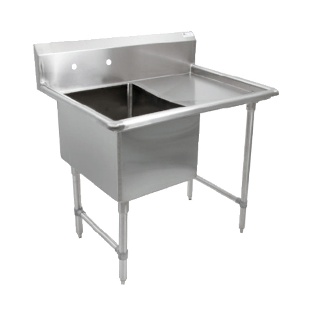 John Boos 1B244-1D24R One Compartment "B" Series Sink with 24" Right Drainboard