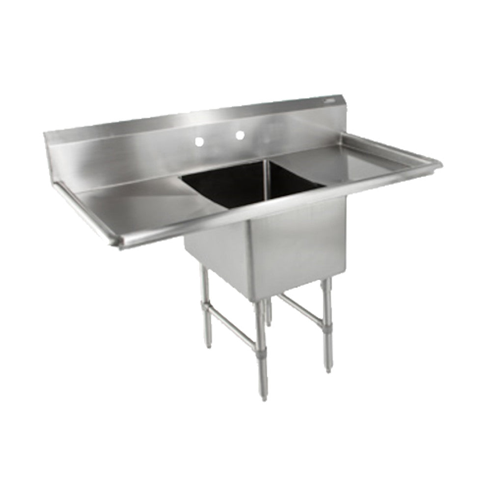 John Boos 1B184-2D18 One Compartment "B" Series Sink with Two 18" Drainboards