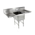 John Boos 1B18244-2D24 One Compartment Sink with Two 24" Drainboards