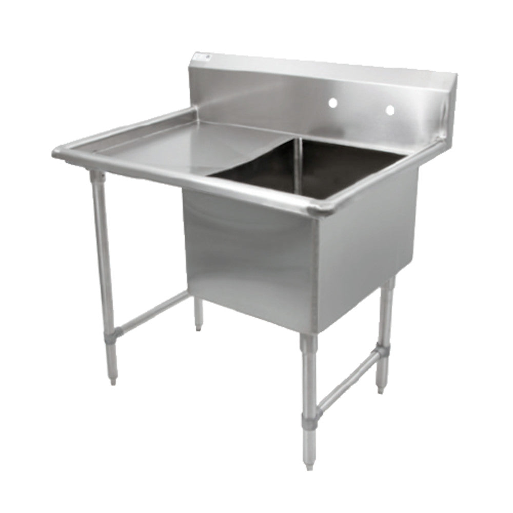 John Boos 1B18244-1D18L One-Compartment "B" Series Sink with 18" Left Drainboard