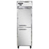 Continental Refrigerator 1FNSAHD 1-Section Reach-In Freezer w/ Half Doors