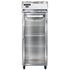 Continental Refrigerator 1FESNSAGD Extra-Wide Shallow Depth Reach-In Freezer with Glass Door