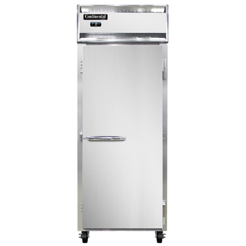 Continental Refrigerator 1FESNSS Stainless Steel Shallow Depth Reach-In Freezer