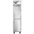 Continental Refrigerator 1FSENHD 1-Section Slim Line Reach-In Freezer w/ Half Doors