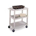 Lakeside 2000 Plastic Utility and Bussing Cart with Three Shelves