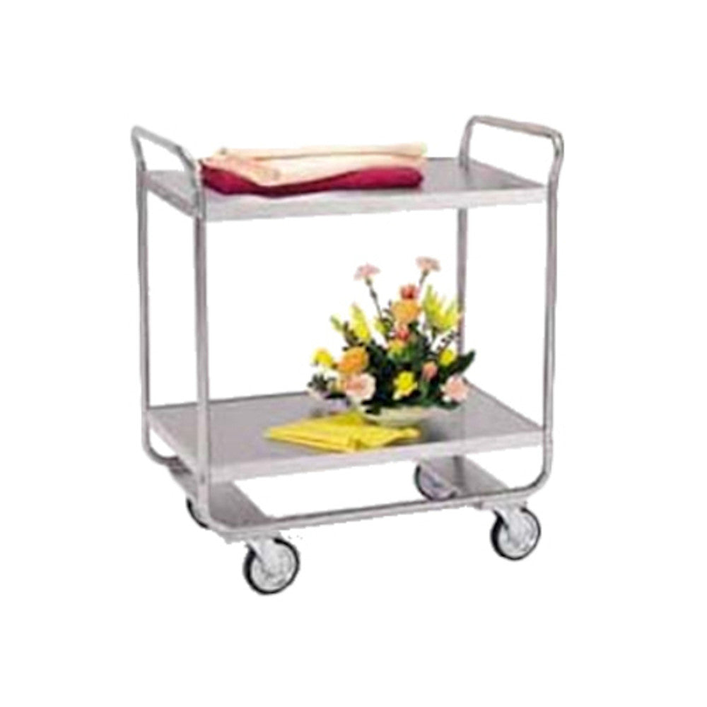 Lakeside 243 Two Shelf Utility Cart, 36"W x 22"D x 40-5/8"H, 33"W x 21"D Shelf Size