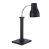 Spring USA 2791-6EB Single Heat Lamp w 120v outlet, Black Matte SS, w adj neck