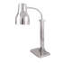 Spring USA 2791-6E Single Heat Lamp w 110v outlet, Polished SS, w adj neck
