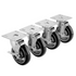 Krowne Metal 28-101S 3" Swivel Casters with Brakes