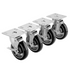 Krowne Metal 28-107S 5" Swivel Casters with Brakes