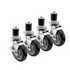 Krowne Metal 28-118S 1-1/2" Stem Swivel Casters with Locks