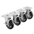 Krowne Metal 28-120S Heavy Duty 5" Diameter Swivel Casters with Brakes