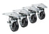 Krowne Metal 28-161S Large Triangle Heavy Duty Swivel Casters with Locks