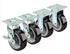 Krowne Metal 28-180S Extra Heavy-Duty Large Plate Casters