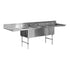 Advance Tabco FC-3-2028-24RL 16 GA  3 COMP SINK 24 DRBDS